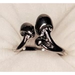 Three Little Mushrooms Ring Adjustable Size